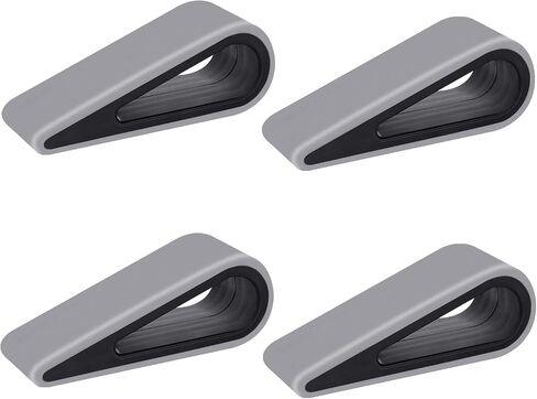 MOSISO 4 Pack Laptop Stands, Portable Lightweight Non-Slip Silicone Desk Riser Flatform Kickstand Holder Compact Hollow Design Elevation for All Notebook, Keyboard, Tablet, Gray in Saudi Arabia