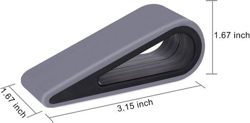 MOSISO 4 Pack Laptop Stands, Portable Lightweight Non-Slip Silicone Desk Riser Flatform Kickstand Holder Compact Hollow Design Elevation for All Notebook, Keyboard, Tablet, Gray in Saudi Arabia