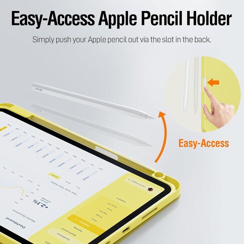 حافظة ZOVEEK iPad Pro مقاس 11 بوصة الجيل الرابع/الثالث/الثاني/الأول (2022/2021/2020/2018) مع حامل قلم رصاص، غطاء ذكي مغناطيسي مع حامل، يدعم شحن قلم الرصاص من الجيل الثاني، الاستيقاظ/النوم التلقائي (وردي وردي) in Kuwait