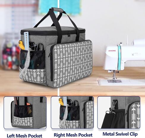 Yarwo Upgraded Rolling Sewing Machine Carrying Case with Detachable Board in Saudi Arabia