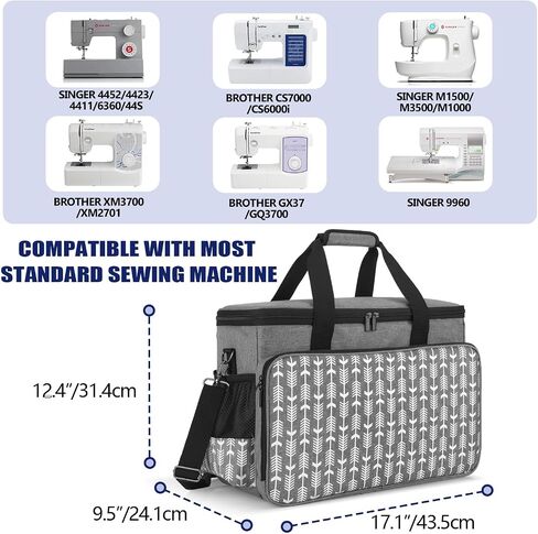 Yarwo Upgraded Rolling Sewing Machine Carrying Case with Detachable Board in Saudi Arabia