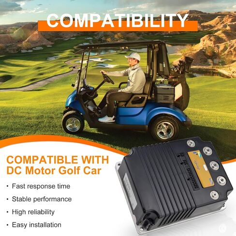 1206HB-5201 48V 250A لـ EZGO 2010-2019 لوحدة التحكم Curtis، استبدل 1206HB 5201 DC وحدة التحكم في سرعة المحرك، صمام الخانق يناسب Express S4/L4، يناسب MPT 800/1000، يناسب Cushman Hauler 800/1000 in Kuwait