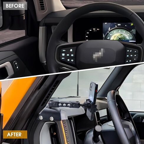 for Bronco Dash Phone Holder, Phone Mount for Ford Bronco 2021 2022 2023 2024 2/4 Door Accessories,360°Adjustable Phone Mount Interior Accessories in Saudi Arabia