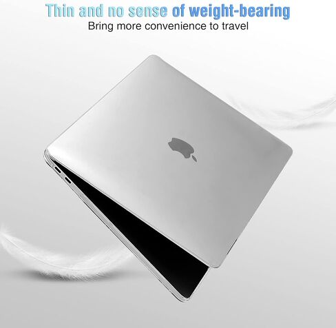 حافظة EooCoo متوافقة مع جهاز MacBook Pro 13 بوصة M2 2024 2023 2022-2016 إصدار M1 A2338 A2289 A2251 A2159 A1989 A1706 A1708 حافظة صلبة واقية مع غطاء لوحة مفاتيح، واقي شاشة، شفاف كريستالي in Saudi Arabia