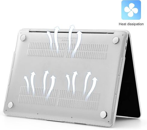 حافظة EooCoo متوافقة مع جهاز MacBook Pro 13 بوصة M2 2024 2023 2022-2016 إصدار M1 A2338 A2289 A2251 A2159 A1989 A1706 A1708 حافظة صلبة واقية مع غطاء لوحة مفاتيح، واقي شاشة، شفاف كريستالي in Saudi Arabia