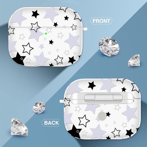 Youtec لحافظة Airpods الجيل الثالث، غطاء رائع لا تلمسني مع حبل قصير عيون كبيرة كرتونية لطيفة لحافظة Airpods الجيل الثالث، غطاء ناعم مقاوم للصدمات للنساء والرجال - أبيض in Kuwait