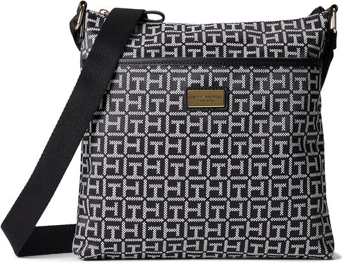 Tommy Hilfiger Garden Classics II-Medium Crossbody-Square Mono Navy/White One Size in Saudi Arabia