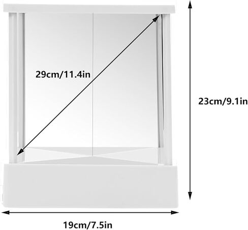 True Mirror, Non Reversing Mirror, Inverted Mirror, Standing Cosmetic Stand Mirror for Makeup, Hair Styling, Grooming, Facial Correction in Saudi Arabia