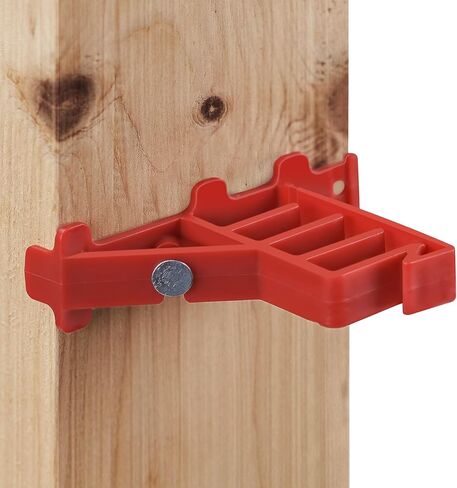 100 Pack MCS-100W Cable Staples, Compatible with Wire Staples Secures (NM) Non-Metalic, Coaxial & Data/CAT 5 Cable, Red in Kuwait
