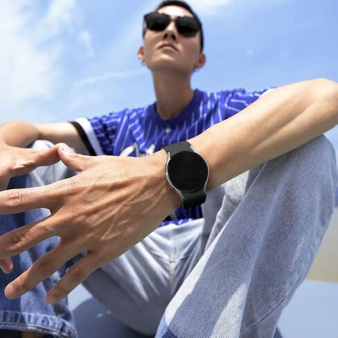 أشرطة قابلة للتنفس لساعة Samsung Galaxy Watch 7/6/5/4/FE Band 40mm 44mm/Galaxy Watch 6 Classic 47mm 43mm/Watch 4 Classic 46mm 42mm/Watch 5 pro 45mm، حزام رياضي من السيليكون بديل Correa للرجال/النساء in Kuwait