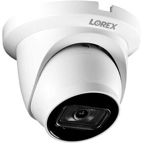 Lorex 4K (8MP) Smart IP Dome Security Camera with Listen-in Audio and Real-Time 30FPS Recording - White