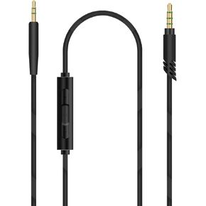 Audio Cable with Mic for JBL E55BT E50BT E45BT E40BT E35 E30 E65BTNC 650BTNC, Tour One M2 Headphones, 2.5mm TRRS to TRS Replacement Aux Cord with Inline Microphone and Volume Control (5ft / 1.5m)