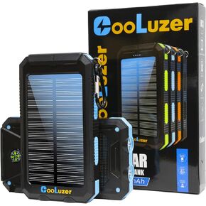 Solar Charger Power Bank 36800mah,18W PD 5V*3.1A Fast Charging,QC3.0 Portable Charger Solar Power Bank,IP67 Waterproof Camping Gear Accessory (Green)
