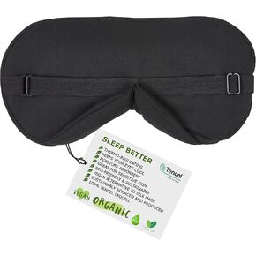100% Bamboo Viscose Eye Mask - Sleeping Mask, Sleep Eye Mask Men, Light Blocking Sleep Masks for Women Sleep+mask Eye Shade Cover for Travel Night Eye Masks Sleep Blindfold Eye Pillow Blackout Eyemask