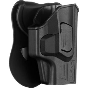 Springfield XD-S 3.3 Holsters, OWB Holster for Springfield Armory XD-S 9mm/.40/.45 3.3" /XD-S Mod.2 3.3" - Index Finger Released | Adjustable Cant | Autolock | Outside Waistband | Matte Finish -RH