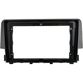 9'' Car Radio Stereo Dash Frame Fascia Bezel Panel Compatible for Honda Civic 2016 17 18 19 Mount Kit