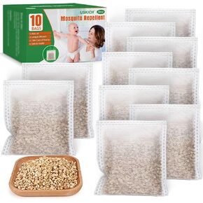 10 Pack Mosquito Repellent Powerful Mosquito Deterrent Outdoor/Indoor Natural Mosquito Repellent for Kids & Pet,Mosquito Control for Room/Yard/Camping