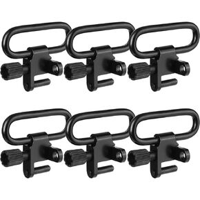 6 PCS Metal Sling Swivels,Two Point Quick Attach/Releasen Sling Swivels for Rifle Shotgun,1/1.25 inch