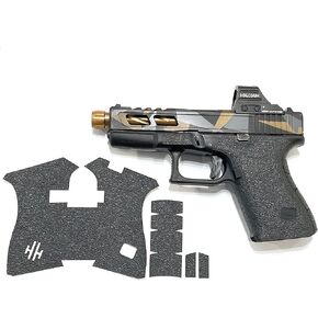 Handleitgrips Gun Grip Tape Compatible with Glock 19 Gen 5 MOS - Black Textured Rubber Pistol Grip Tape, Gun Skins, Veteran Owned, Made in USA