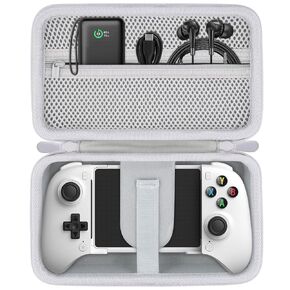 Aenllosi Hard Carrying Case Compatible with 8Bitdo Ultimate Mobile Gaming Controller, 8Bitdo Phone Controller Organizer (Case Only) (White)