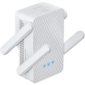 معزز إشارة موسع WiFi 6 2025، موسع معزز إنترنت عالي السرعة 3 جيجابت/ثانية، مكرر شبكة WiFi لاسلكية OneMesh أسرع 10 مرات من أي وقت مضى، نطاق طويل يصل إلى 1.2 كيلو قدم مربع، إعداد بنقرة واحدة