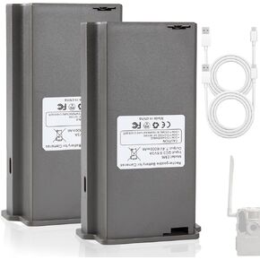 2Pack 6000mAh Rechargeable for Tactacam Battery Pack, Trail Camera Battery Pack Compatible with Tactacam Reveal Lipo Lithium Battery Pack Hunting Camera X Gen 2.0, X Gen 3.0, X, X Pro, Pro 3.0, XB, SK