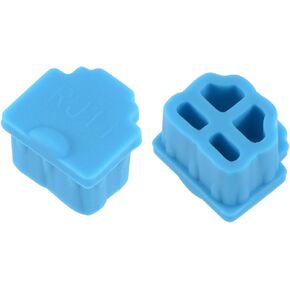 uxcell 20pcs RJ11 Silicone Protector Telephone Modular Port Anti Dust Cap Cover, Blue