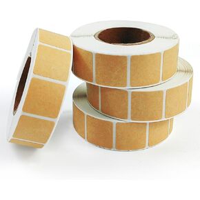 4 Rolls Target Pasters Self Adhesive Target Stickers, 4000 Pieces 0.85 Inch Kraft Paper Shooting Target Labels for Archery Shooting Range Practice