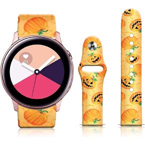 Silicone Sport Bands Compatible with Galaxy Watch 42mm Bands Gear Sport Band Red Christmas, Flower Printed 20mm Strap Replacement Bracelet Wristband for Samsung Galaxy Watch 42mm R810 Watch