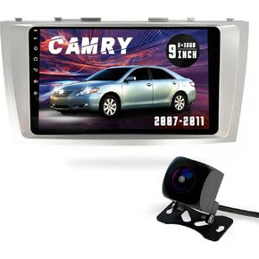 Car Stereo Radio Android for Toyota Camry 2006 2007 2008 2009 2010 2011,9inch IPS HD Touch Screen, Backup Camera Wireless CarPlay Andriod Auto Bluetooth WiFi GPS Navigation Radio 4-Core (2GB+32GB)