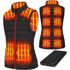 Women's Lightweight Heated Vest with Battery Pack Warming Heated Vest for Women