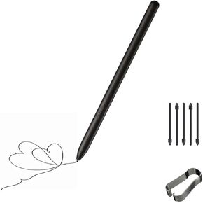 Galaxy Book 3 Pro 360 Pen for Samsung Galaxy Book Pro 3 360 S Pen for Samsung Galaxy Book 3 Pro Stylus Pen with Galaxy Book 3 360 Nibs Replacement(Black)