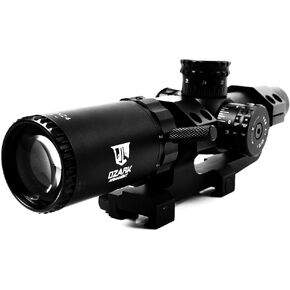 LPVO 1-6X Scope - Military-Grade Optics with Illuminated Mil Dot Reticle and Cantilever Mount - Ideal for Tactical Operations and Versatility Between CQB & Long-Range Shooting