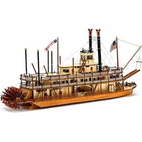 Artesanía Latina - طقم سفينة نموذج خشبي - باخرة مجداف King of The Mississippi - موديل 20515، مقياس 1:80 - نماذج مصغرة للتجميع - المستوى المتوسط in Kuwait