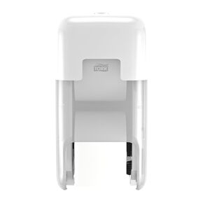 Tork OptiServe 2-Roll Coreless Toilet Paper Dispenser Black T7/T5, Vertical Dispenser, Elevation Design, 473528