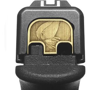 Milspin CNC Milled 3D Knockers Slide Back Plate (Butt Plate) Compatible with Glock Gen 1-5, Models G17-G41, G45 I Made in USA (Left Facing Knockers)
