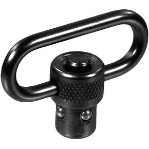 UTG Standard Duty Push Button QD Sling Swivel, 1.25" Loop Black