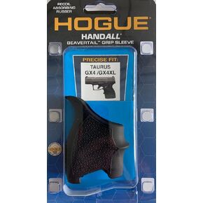 Hogue HandAll Beavertail Rubber Grip Sleeve for Taurus GX4, GX4XL, Black - 18720