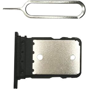 FainWan SIM Card Tray+Micro SD Card Tray Holder Slot Replacement Parts for Pixel 6 Pro G8VOU 6.7 inch The Models (Black)