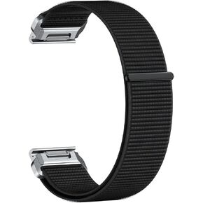 20mm 22mm Nylon Quick Dry Watch Band for Garmin Fenix 8 43mm 47mm /Fenix E 47mm/Fenix 7/Fenix 6/Fenix 5, Epix Pro 47mm, Quick-Fit 20 22 Watch Band, Ultralight, Stainless Steel Buckles