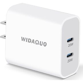USB C Charger Block 2Pack 40W for iPhone 16 15 Wall Charger Plug Dual USB-C Power Adapter Fast Charging Block for iPhone 16/15/14/13/12/11 Pro Max/Plus, iPad Pro/Air/Mini, Pixel 9/8/7, Samsung S24/S23