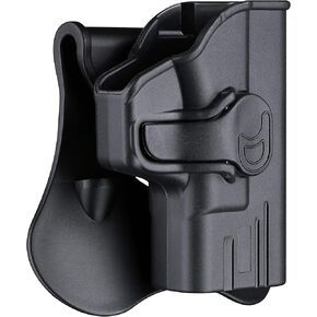 XD-S 3.3 Compact Holsters, OWB Holster for Springfield Armory XD-S 9mm/.40/.45 3.3" Barrel Only - Index Finger Released | Adjustable Cant | Autolock | Outside Waistband | Lightweight -Right Handed