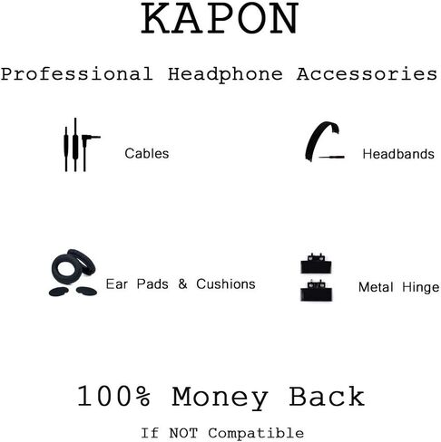 كابل صوت بديل لسلك KAPON Beats مع ميكروفون مدمج وتحكم في Beats من Dr Dre Headphones Solo Studio Pro Detox Wireless Mixr Executive Pill (أحمر/أسود) in Saudi Arabia