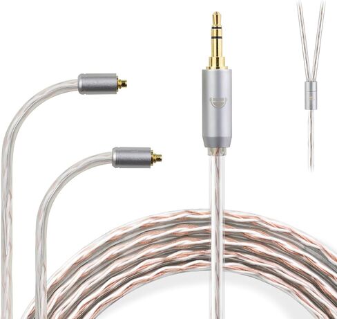 okcsc 4 Core MMCX to 3.5MM for Shure MMCX Upgrade Cable for SE215 SE315 SE425 SE535 SE535LTD SE846 FH9 FA9 FH5S BGVP UE900s T2 T3 AK T8iE XELENTO Remote FH1 F9 F9PRO AM05 W80 3.94FT in Kuwait