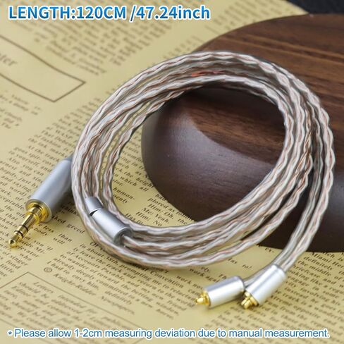 okcsc 4 Core MMCX to 3.5MM for Shure MMCX Upgrade Cable for SE215 SE315 SE425 SE535 SE535LTD SE846 FH9 FA9 FH5S BGVP UE900s T2 T3 AK T8iE XELENTO Remote FH1 F9 F9PRO AM05 W80 3.94FT in Kuwait