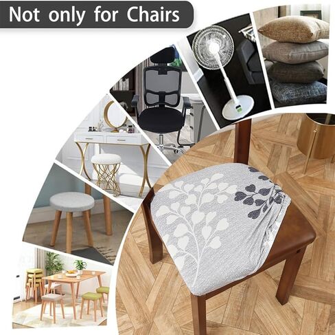 أغطية مقاعد الكراسي مجموعة من 4 أغطية كراسي خضراء قابلة للتمدد لغرفة الطعام، مربعة قابلة للإزالة وقابلة للغسل، أغطية وسادة مقعد قابلة للإزالة لمكتب المطبخ in Kuwait