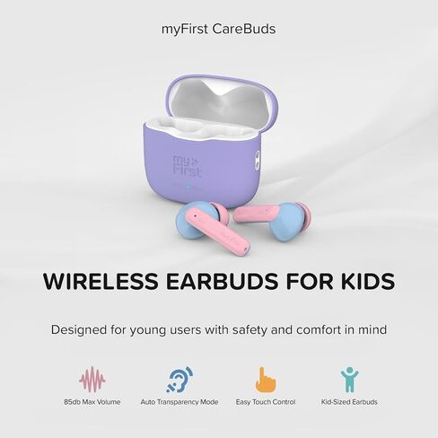 myFirst CareBuds Kids Earbuds 85dB Volume Limit Small Ear Fit in Kuwait