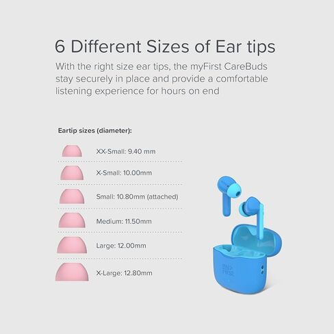 myFirst CareBuds Kids Earbuds 85dB Volume Limit Small Ear Fit in Kuwait