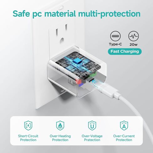 كابل شاحن OLAIKE بقدرة 20 واط لبطارية Ring Spotlight Cam Plus/Pro، سلك شحن USB-C فائق السرعة بطول 13 قدم/4 متر، لا حاجة لاستبدال البطارية، أبيض in Saudi Arabia