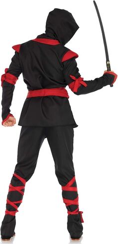 Leg Avenue Men's 5 Pc Ninja Costume with Shirt, Pants, Belt, Face Mask, Hood in Kuwait